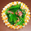 hisano614's cooksnap of when they made ほうれん草と桜えびのポン酢和え.