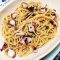 しずく☆彡's cooksnap of when they made 残りタコで簡単ランチ！タコと大葉のパスタ.