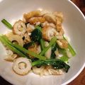さたうき's cooksnap of when they made 簡単和食♪小松菜の炊いたん、天かす入り.