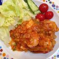 しろくま626's cooksnap of when they made フライパン１つで簡単プリプリエビチリ.