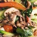 nadamani's cooksnap of when they made 小松菜と しめじ エリンギの胡麻油炒め！.
