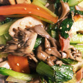 nadamani's cooksnap of when they made 小松菜と しめじ エリンギの胡麻油炒め！.
