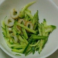 あくあ☆ぶるー's cooksnap of when they made きゅうりとちくわの塩胡麻和え.