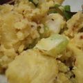 ねこのもずく's cooksnap of when they made 長ネギと薩摩芋のポテサラ.