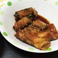 梨恵ブー's cooksnap of when they made 豚バラ肉で♪インゲン＆人参巻き.