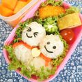 sacoママ's cooksnap of when they made キャラ弁☆簡単可愛いてるてる坊主おにぎり.