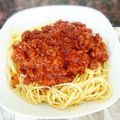 HealtyLuv's cooksnap of when they made ☆ケチャップで☆簡単ミートソースパスタ.