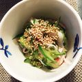 15947's cooksnap of when they made 夏だ！サッパリ★きゅうりの和え物★.