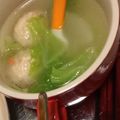 お気楽な嫁。's cooksnap of when they made ヘルシー♡豆腐でかさまし鶏の肉団子スープ.