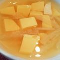 まいmama0322's cooksnap of when they made 卵豆腐☆の味噌汁♪卵豆腐のつるつるが美味.