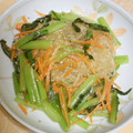 とまの助's cooksnap of when they made 小松菜と春雨の炒め物.
