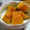 だれんしゃん's cooksnap of when they made レンジで簡単カボチャの煮物.