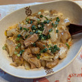 じゃりてん's cooksnap of when they made ●厚揚げと白菜の卵とじ丼●.