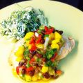 にだんバラ's cooksnap of when they made 鶏肉・白身魚に合う☆マンゴーサルサ.