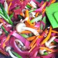 キャロットわたぷー's cooksnap of when they made ドラゴンフルーツの皮でタイ風野菜炒め.