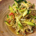 ゆじ・ゆと's cooksnap of when they made もやしときゅうりとカニカマのナムル風.