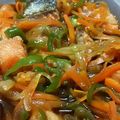 とうしゅーず's cooksnap of when they made 秋鮭で・揚げない鮭南蛮漬けごぼう入り.