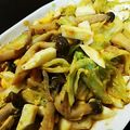 ゆかまま♡'s cooksnap of when they made レタスとしめじのソテー、ゆで卵和え.