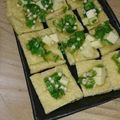 りゅう・しょうママ's cooksnap of when they made 簡単！油揚げのカナッペ＊オクラチーズのせ.