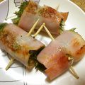 nosso's cooksnap of when they made 大葉とえのきのベーコン巻き.