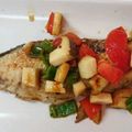 tinico's cooksnap of when they made カンパチのレモン風味パプリカソース.