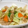 mokumok's cooksnap of when they made 若鶏ハラミの野菜炒め.