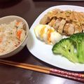 うめゆめ's cooksnap of when they made おかずもご飯も！液体塩こうじ蒸し鶏&めし.