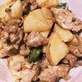 ジャム王子さん's cooksnap of when they made 超速！豚肉長いもオクラのめんつゆマヨ炒め.
