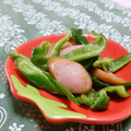 赤い電話's cooksnap of when they made お弁当の彩りに！ピーマンとソーセージ炒め.