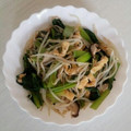 みょごろ's cooksnap of when they made 小松菜ともやしと油揚げの炒め物.