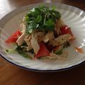 とみとりお's cooksnap of when they made 蒸し鶏とパクチーのサラダ☆.