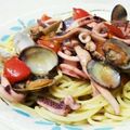 zakkiiM's cooksnap of when they made スルメイカとアサリのスパゲッティ.