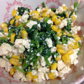 もりちぃ子's cooksnap of when they made コーンと水菜のゴマドレ白あえ◆簡単！.