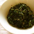 さゆpon's cooksnap of when they made 人参の葉の茎☆飯泥棒☆卵黄味噌.
