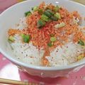 ゆけり３兄弟's cooksnap of when they made ＊鮭フレークの簡単丼＊一人ランチに♪.