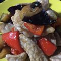 へでば's cooksnap of when they made なす豚肉の味噌とウスターソースの甘辛炒め.