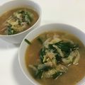 papikun's cooksnap of when they made 豚にらキャベツのピリ辛スープ.