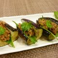 りょく★'s cooksnap of when they made 揚げナスの肉味噌はさみ.
