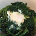 あんにょんガール's cooksnap of when they made ☆麺つゆで☆ほうれん草の巣ごもりたまご.