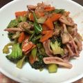 うめゆめ's cooksnap of when they made イカとブロッコリーの塩麹炒め.