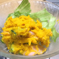 morio28's cooksnap of when they made ハムとかぼちゃのからしマヨサラダ.