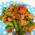 ♪さーちゃん♪'s cooksnap of when they made いんげん豆とひき肉の炒め物.