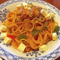おはぐはぐ's cooksnap of when they made なすとチーズのツナトマトスパゲティー.