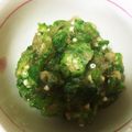 うなちゃん！'s cooksnap of when they made さっぱりオクラと大葉の　おろしポン酢和え.