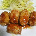 くにぴゆりぴのマミー's cooksnap of when they made 厚揚げの豚肉巻き.