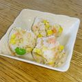 ﾍﾞﾋﾞよしﾏﾏ's cooksnap of when they made 鮭♡コーン♡ネギのマヨおにぎり.