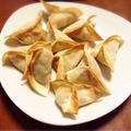 anko∮'s cooksnap of when they made カレーにもう一品！餃子の皮deサモサ.