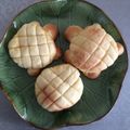 ひまわりとモカ's cooksnap of when they made 可愛い♪カメさんメロンパン.