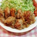 miykitchen's cooksnap of when they made 鶏の唐揚げ.