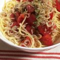 ryu_401's cooksnap of when they made 超簡単！しらすとトマトの冷製パスタ☆.